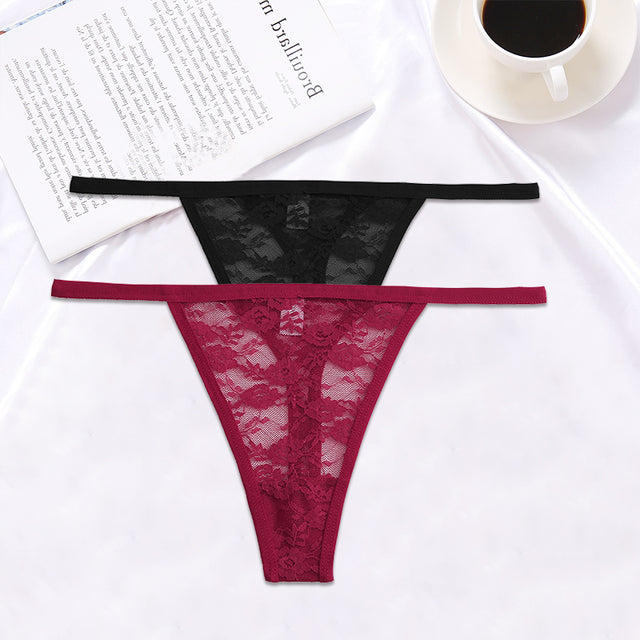 2PCS/Set Women Lace G-string Panties